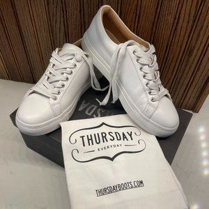 Thursday Premier Low Top White Sneakers - gently worn (women's 6.5)